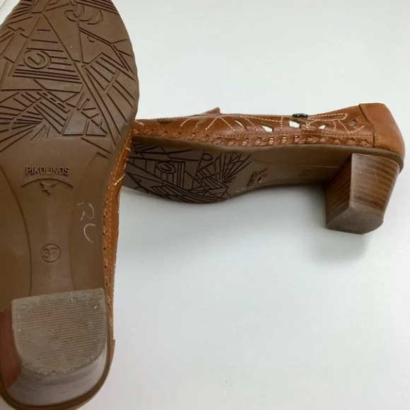 PICOLINOS Tan Slip on with small heel size 37 - Picture 9 of 9